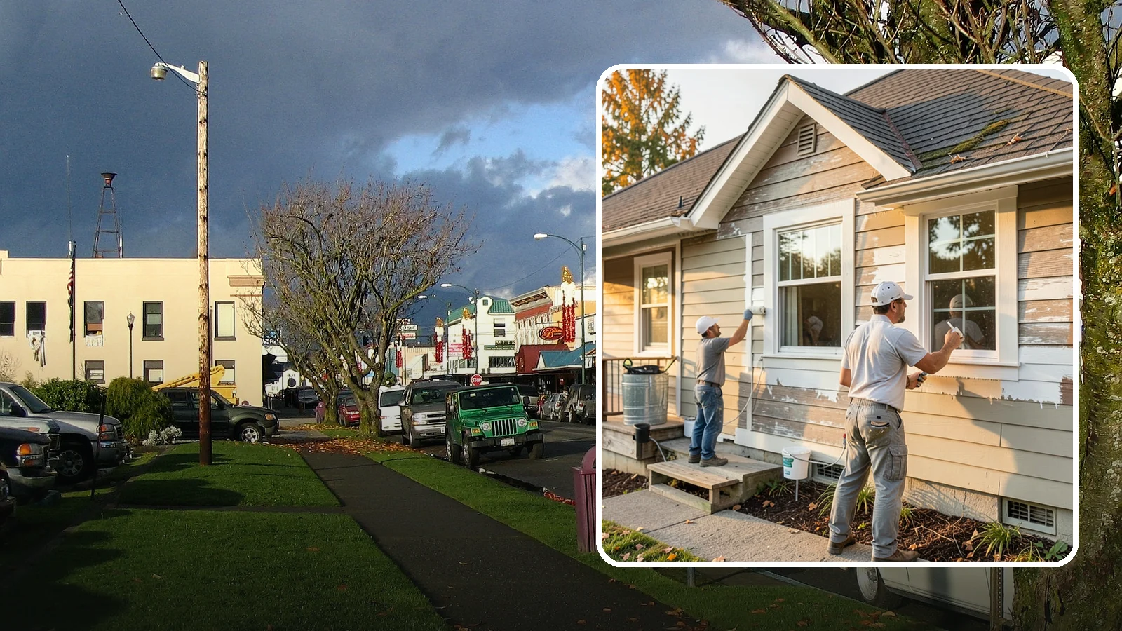 Siding Painting in Arlington, Snohomish County, WA - We prep and paint existing siding to renew its appearance and reinforce its defense against PNW moisture.