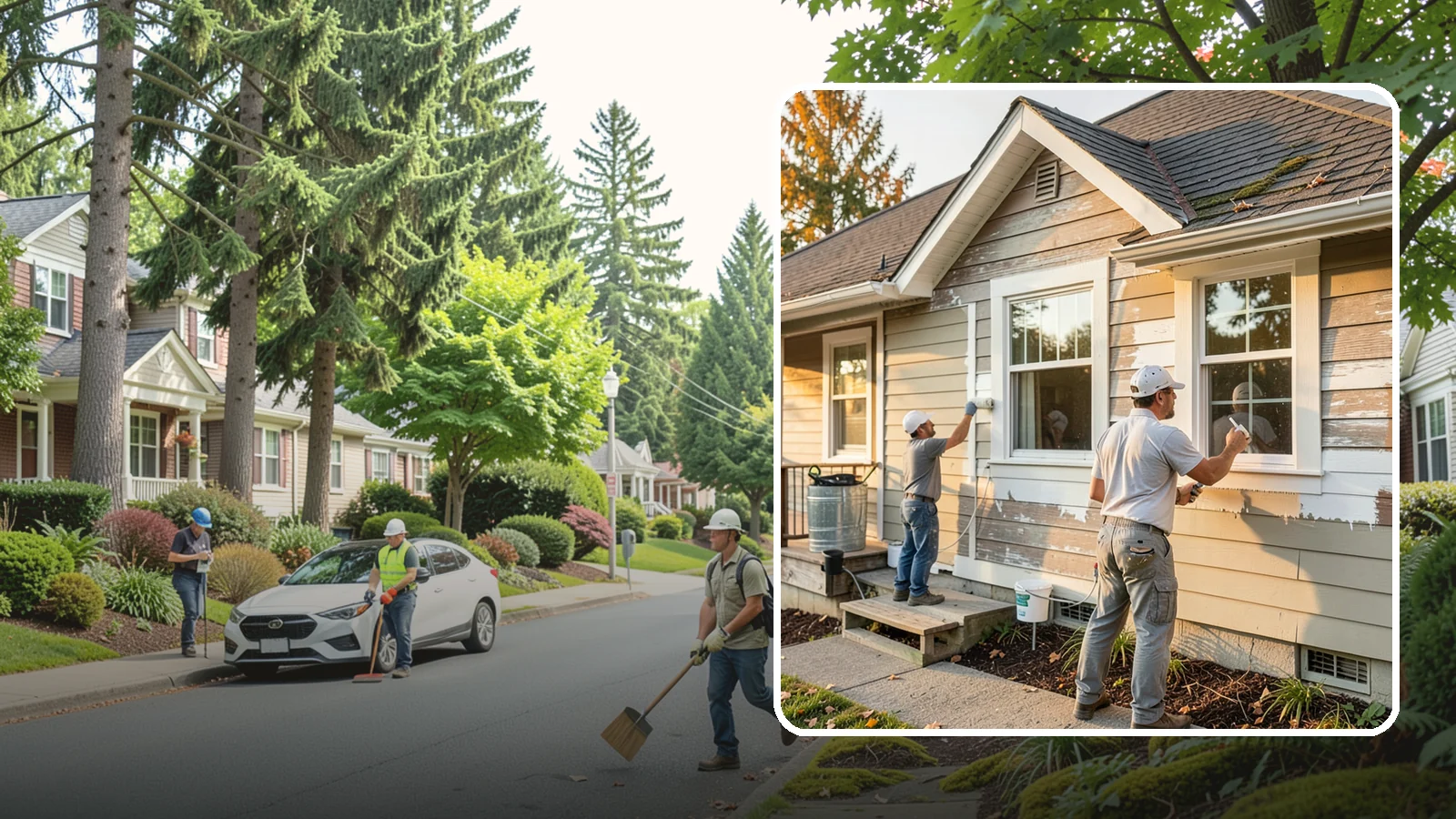 Siding Painting in Beaux Arts Village, King County, WA - We prep and paint existing siding to renew its appearance and reinforce its defense against PNW moisture.