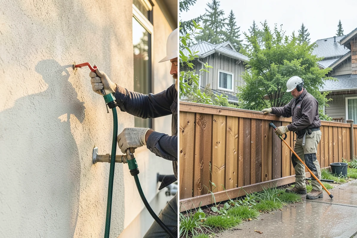 Siding Painting in Bonney Lake, Pierce County, WA - Wash and scrape loose or failing paint