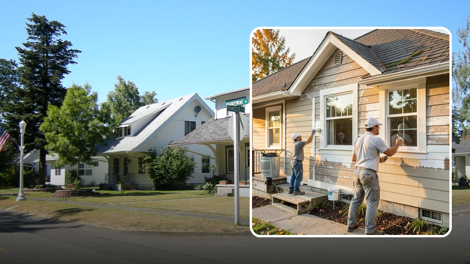 Siding Painting in DuPont, Pierce County, WA - We prep and paint existing siding to renew its appearance and reinforce its defense against PNW moisture.