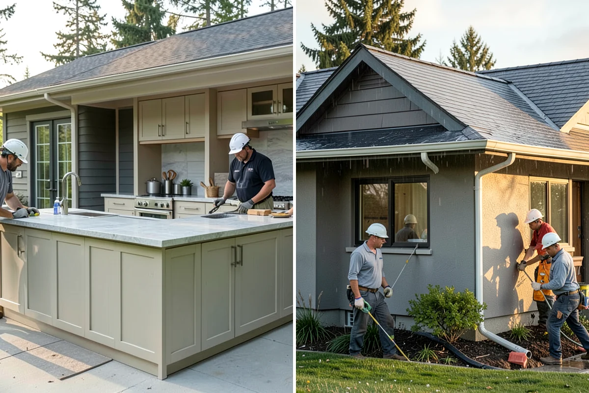 Siding Painting in Enumclaw, King County, WA - Wash and scrape loose or failing paint