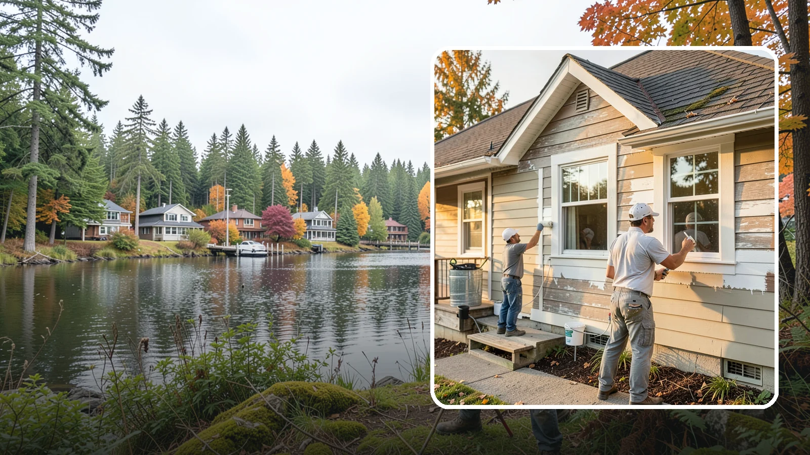 Siding Painting in La Conner, Skagit County, WA - We prep and paint existing siding to renew its appearance and reinforce its defense against PNW moisture.