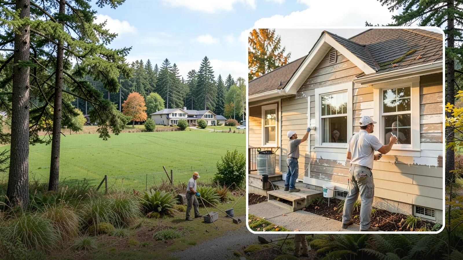Siding Painting in Lyman, Skagit County, WA - We prep and paint existing siding to renew its appearance and reinforce its defense against PNW moisture.