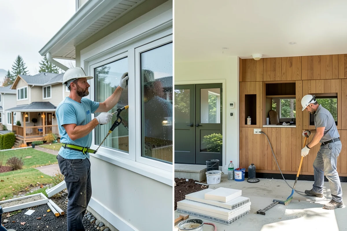 Siding Painting in Lyman, Skagit County, WA - Wash and scrape loose or failing paint