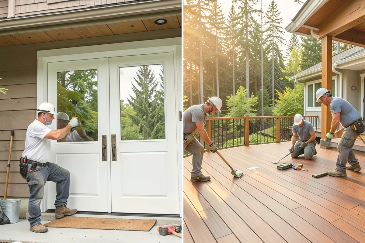 Siding Painting in Milton, King County, WA - Wash and scrape loose or failing paint