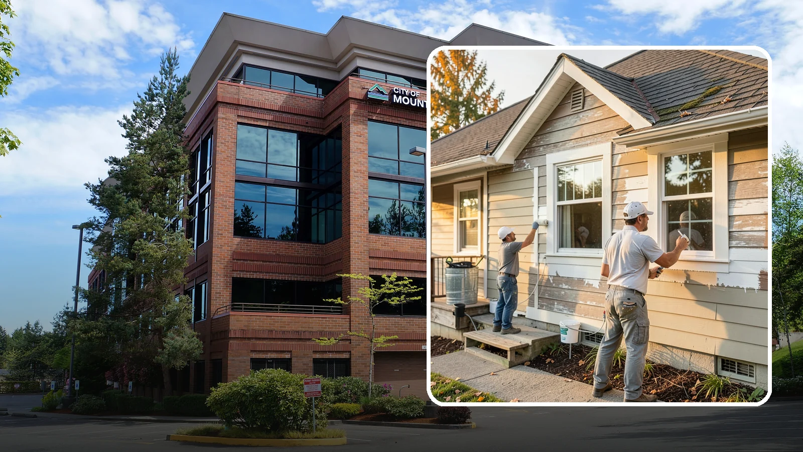 Siding Painting in Mountlake Terrace, Snohomish County, WA - We prep and paint existing siding to renew its appearance and reinforce its defense against PNW moisture.