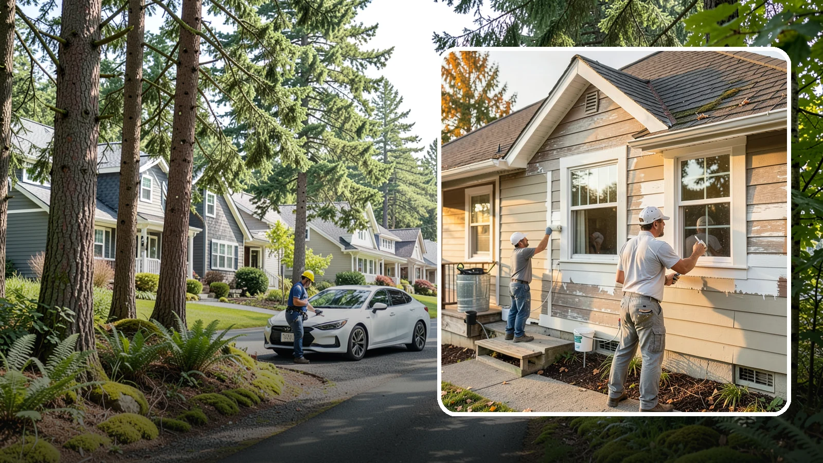 Siding Painting in Normandy Park, King County, WA - We prep and paint existing siding to renew its appearance and reinforce its defense against PNW moisture.