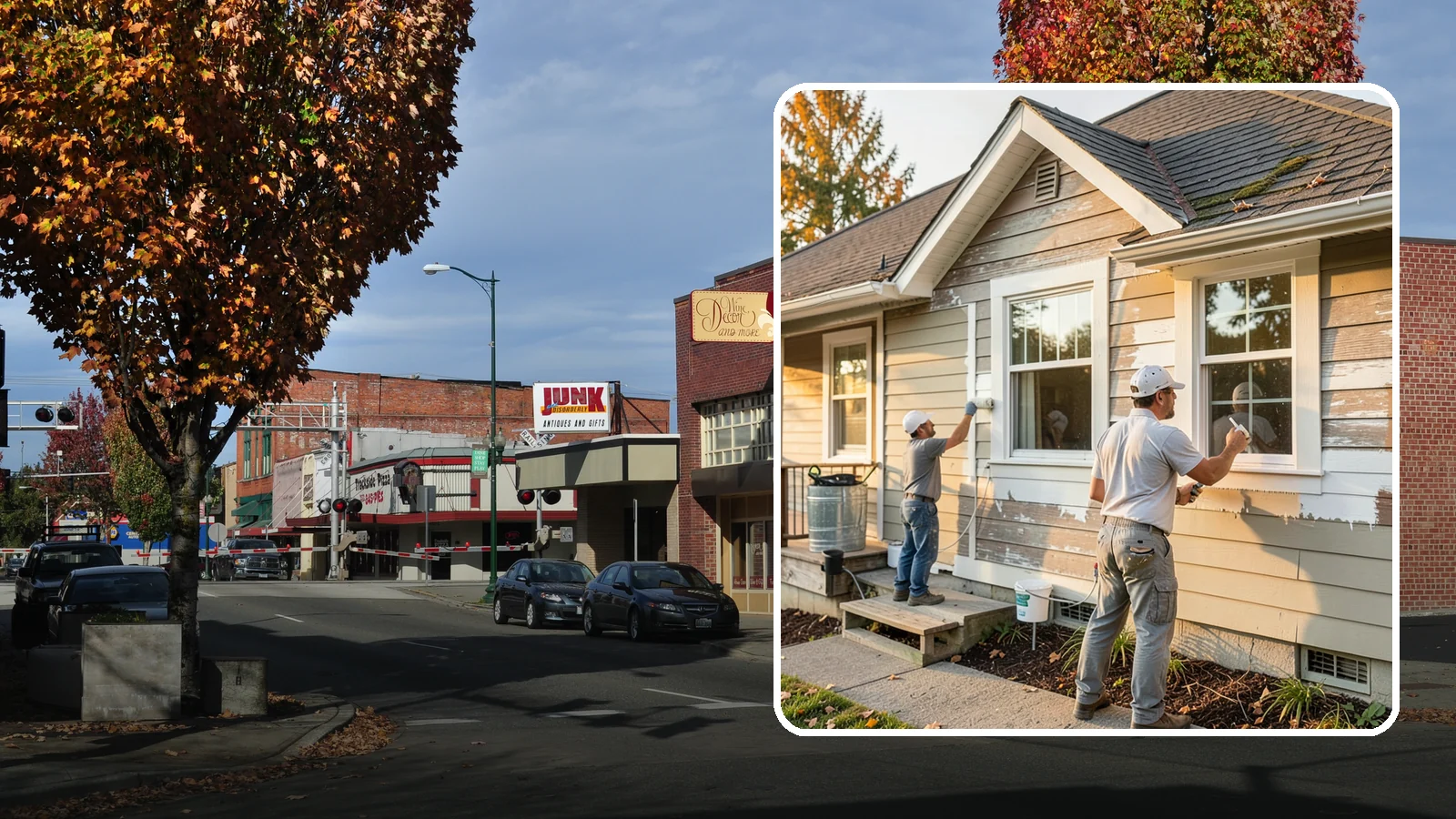Siding Painting in Puyallup, Pierce County, WA - We prep and paint existing siding to renew its appearance and reinforce its defense against PNW moisture.