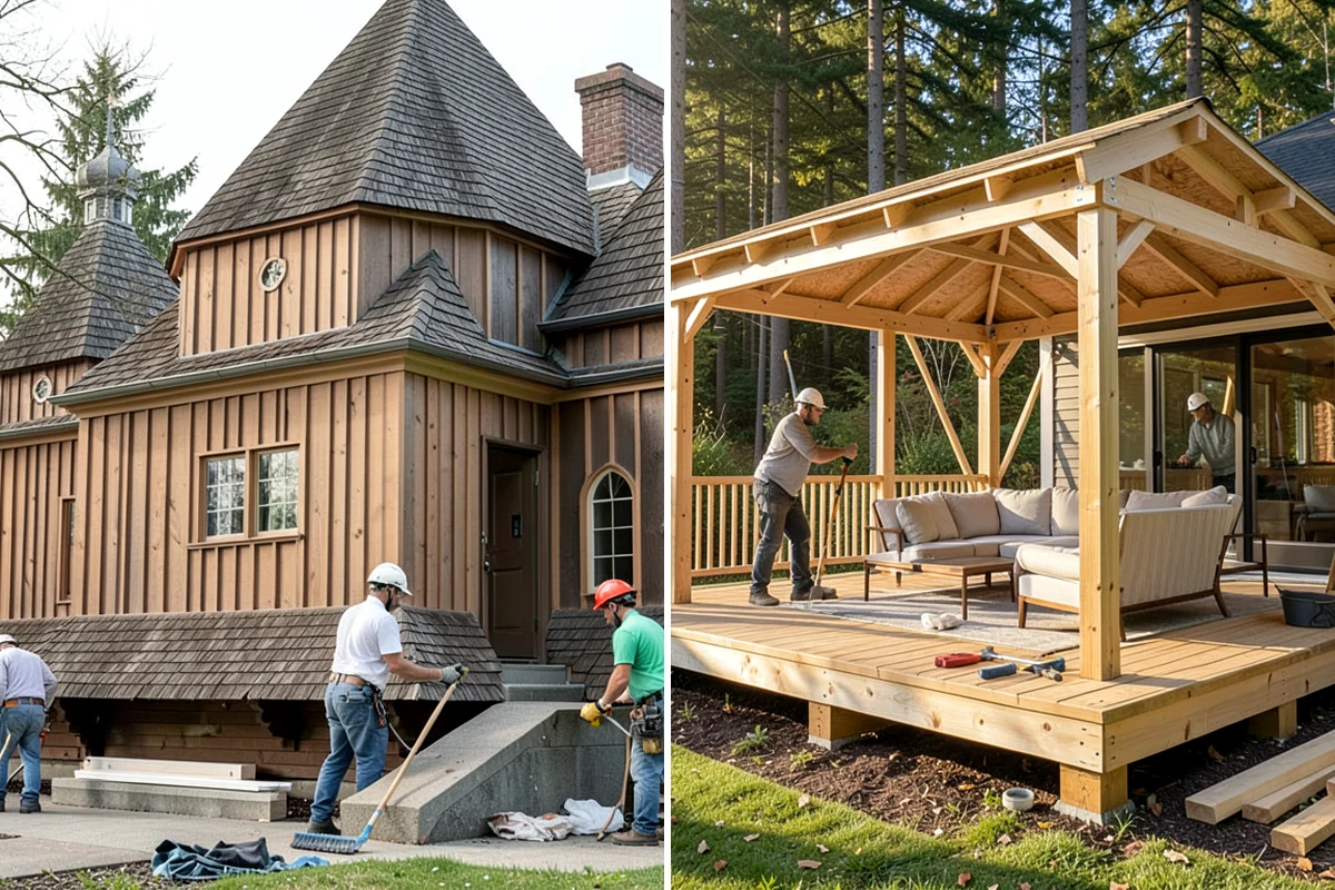 Siding Painting in SeaTac, King County, WA - Wash and scrape loose or failing paint