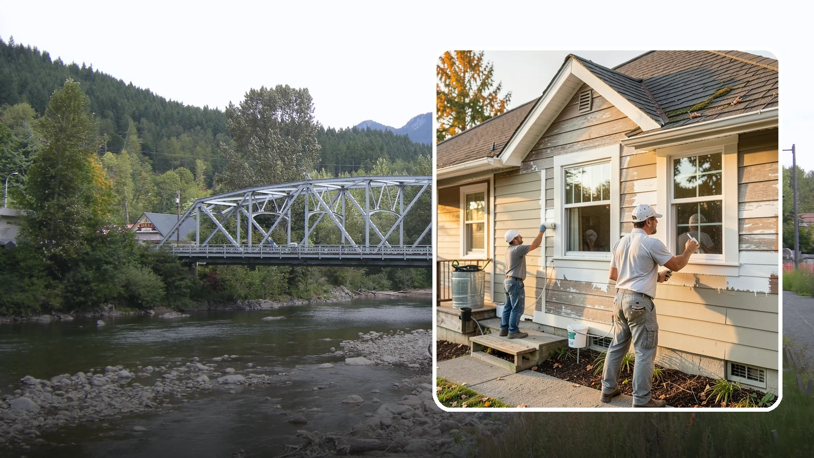 Siding Painting in Skykomish, King County, WA - We prep and paint existing siding to renew its appearance and reinforce its defense against PNW moisture.