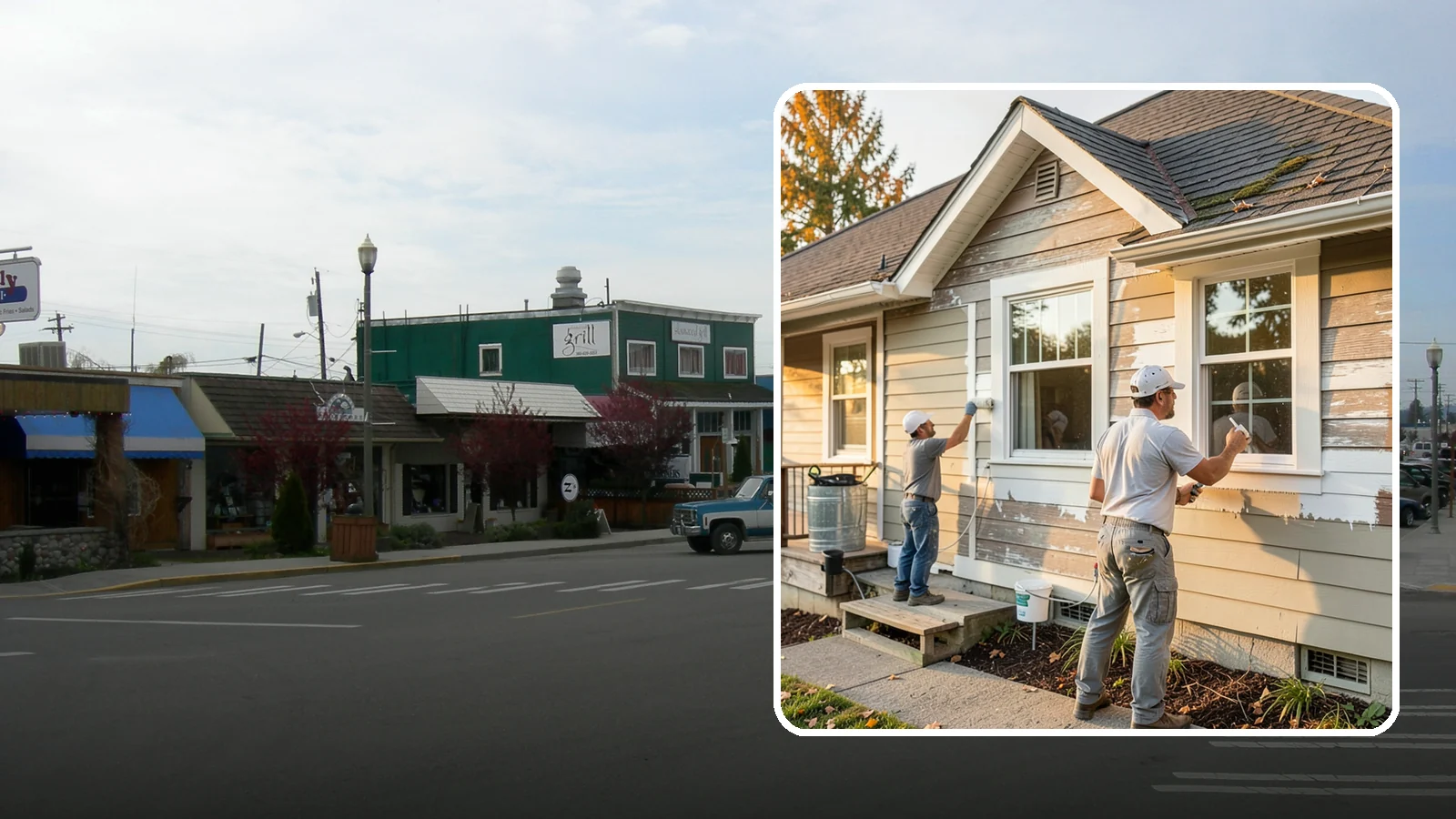 Siding Painting in Stanwood, Snohomish County, WA - We prep and paint existing siding to renew its appearance and reinforce its defense against PNW moisture.