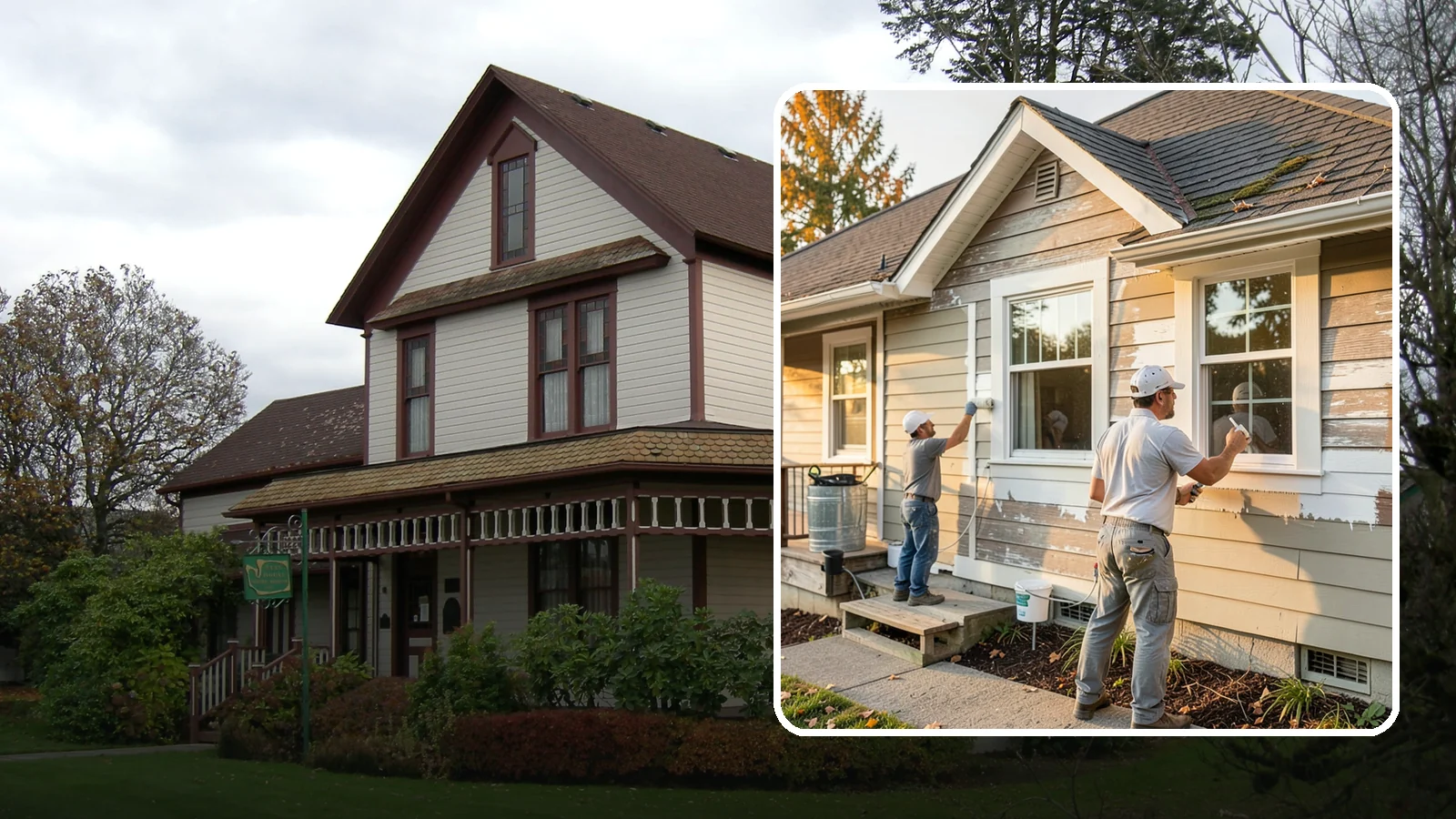 Siding Painting in Sumner, Pierce County, WA - We prep and paint existing siding to renew its appearance and reinforce its defense against PNW moisture.