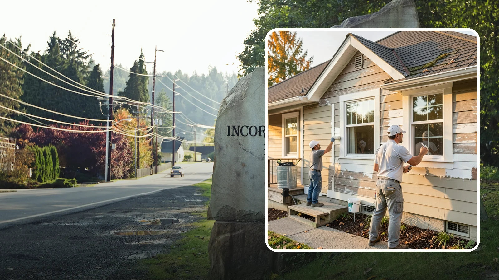 Siding Painting in Wilkeson, Pierce County, WA - We prep and paint existing siding to renew its appearance and reinforce its defense against PNW moisture.