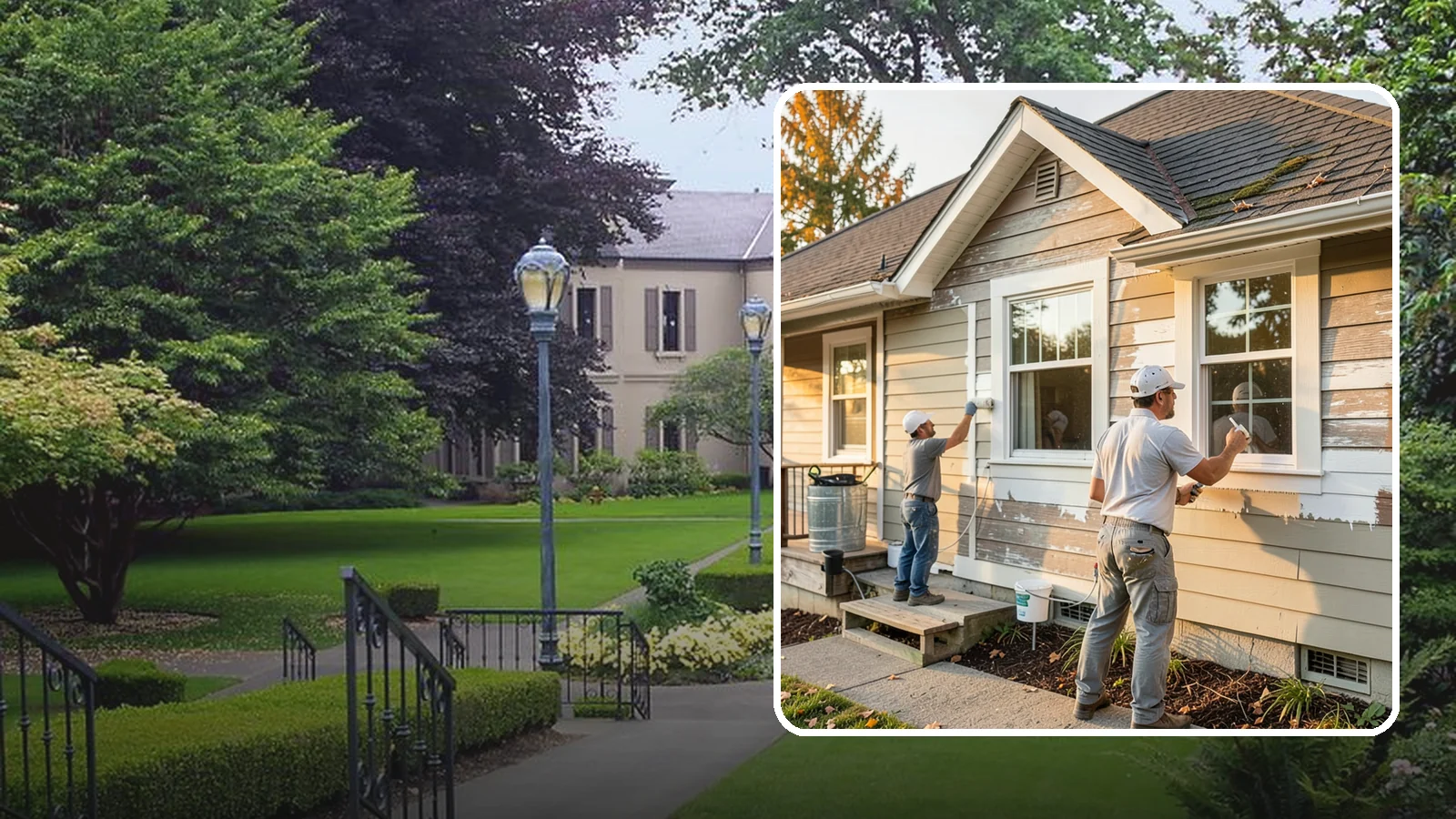 Siding Painting in Woodinville, King County, WA - We prep and paint existing siding to renew its appearance and reinforce its defense against PNW moisture.