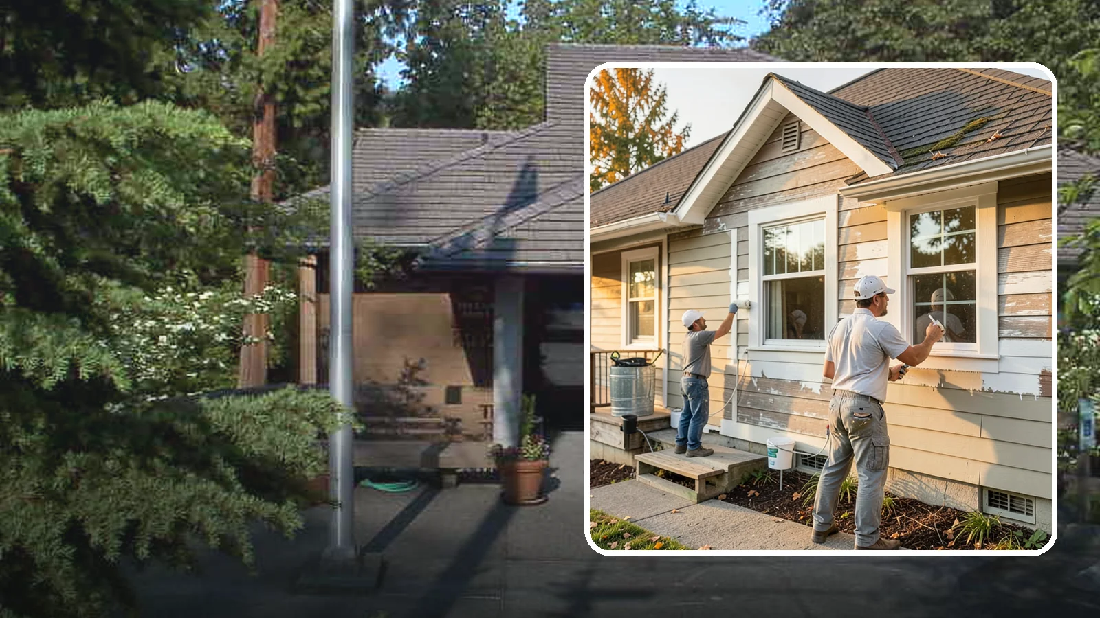 Siding Painting in Yarrow Point, King County, WA - We prep and paint existing siding to renew its appearance and reinforce its defense against PNW moisture.