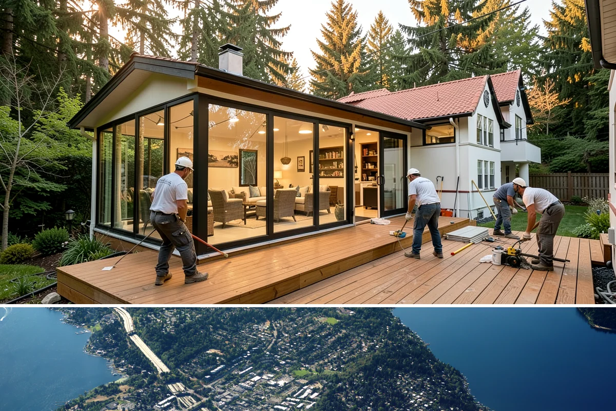 Siding Repair in Mercer Island, King County, WA - We handle siding repairs year-round and prioritize emergency leak calls during the rainy season.