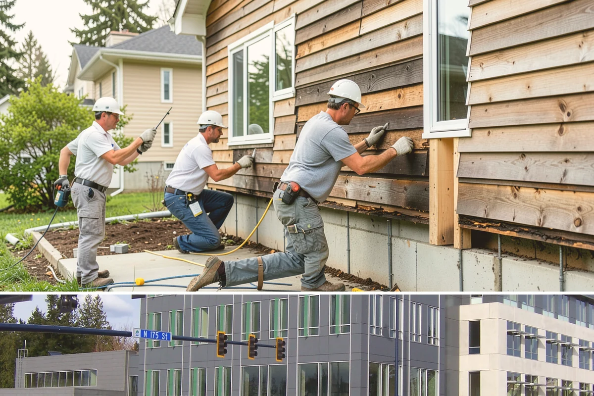 Siding Repair in Shoreline, King County, WA - We handle siding repairs year-round and prioritize emergency leak calls during the rainy season.