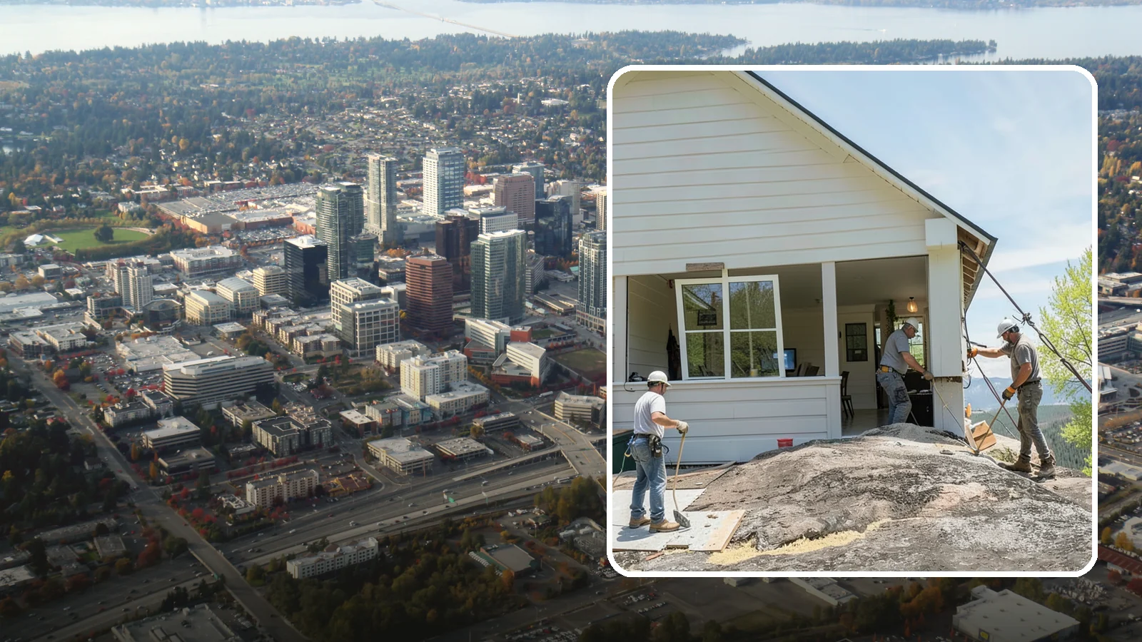 Siding Replacement in Bellevue, King County, WA - We remove failing, rotted, or dated siding and rebuild the exterior with modern, moisture-managed materials.