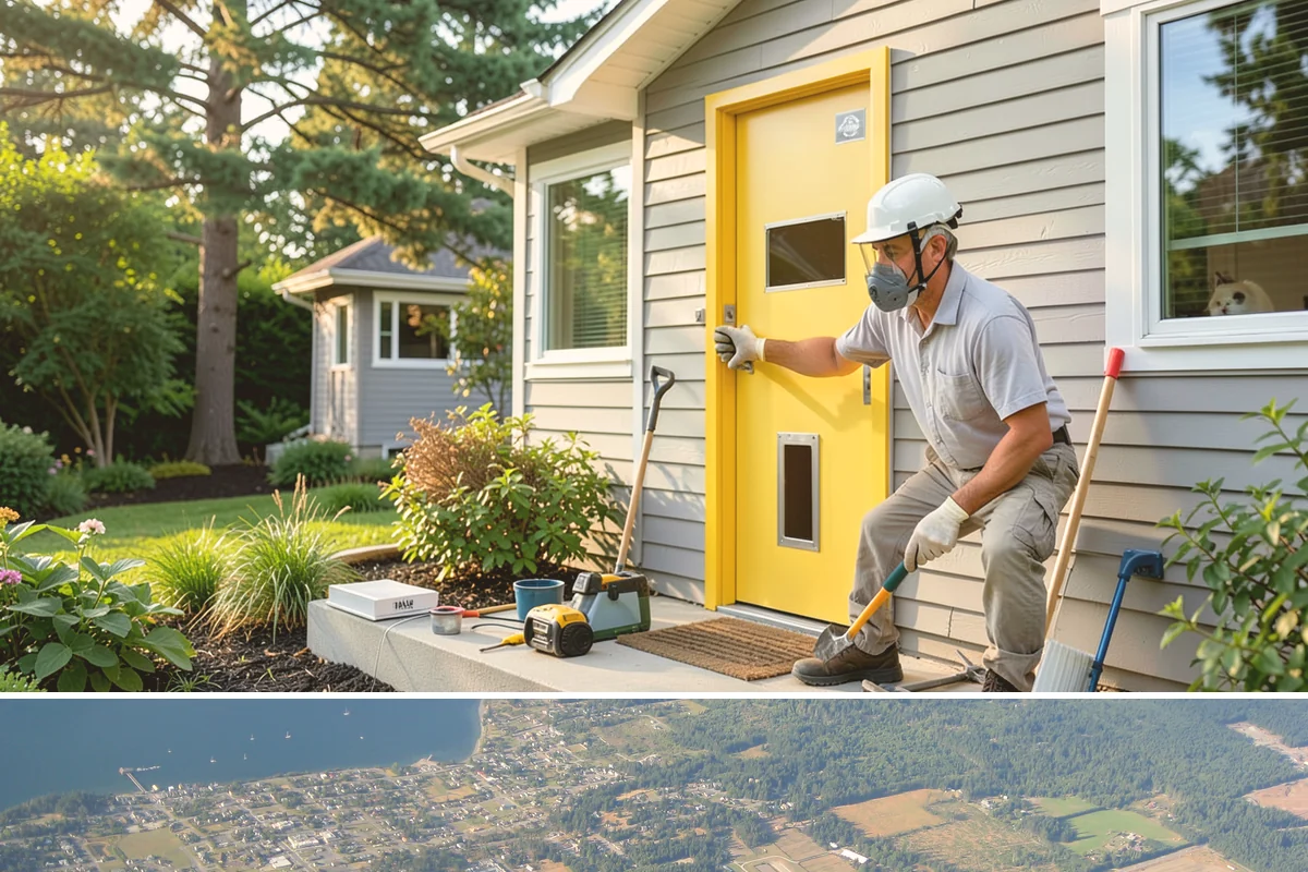 Siding Replacement in Coupeville, Island County, WA - Summer's dry window is ideal for exposing walls, but we protect open sections and work through the shoulder seasons as needed.