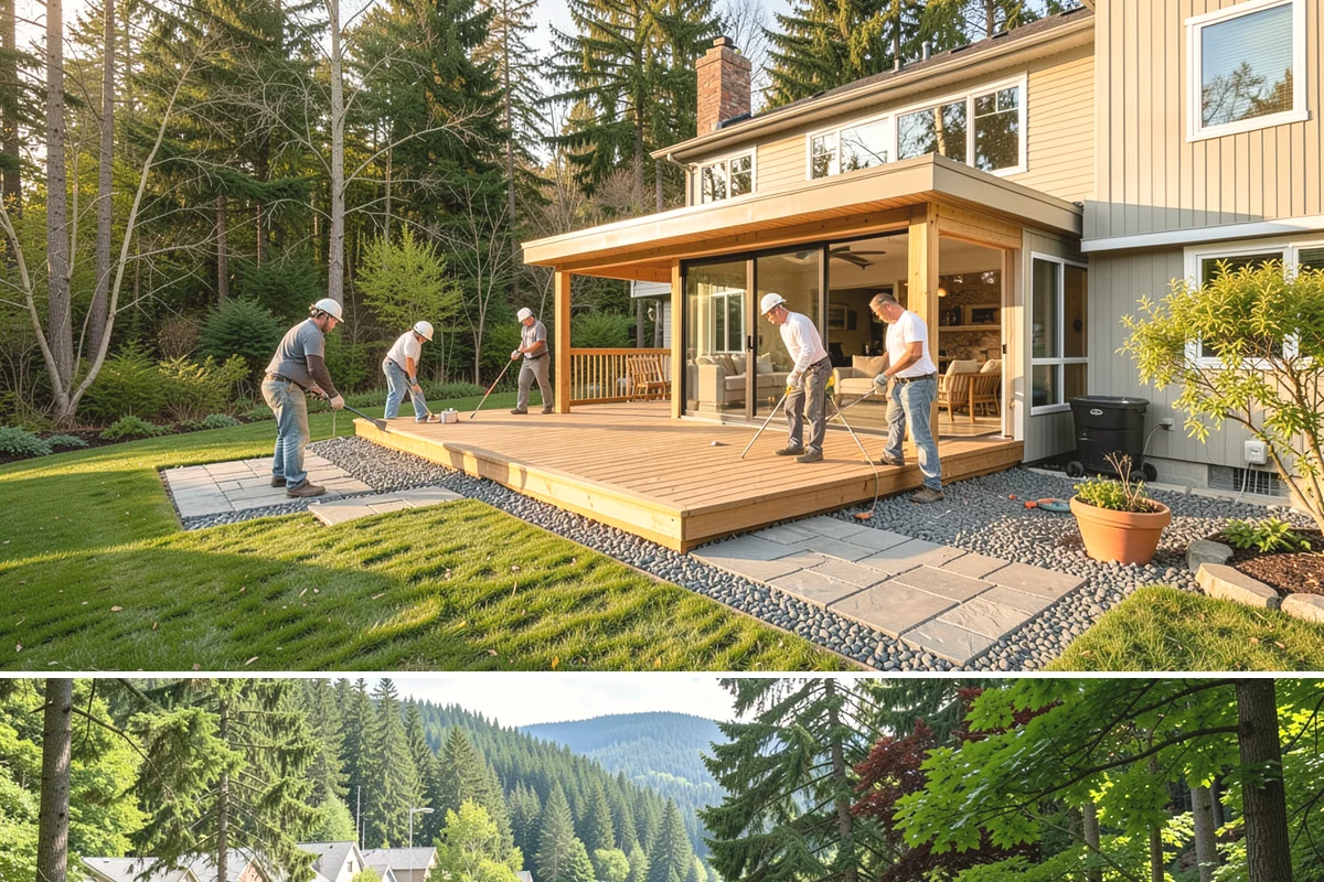 Siding Replacement in Lake Forest Park, King County, WA - Summer's dry window is ideal for exposing walls, but we protect open sections and work through the shoulder seasons as needed.