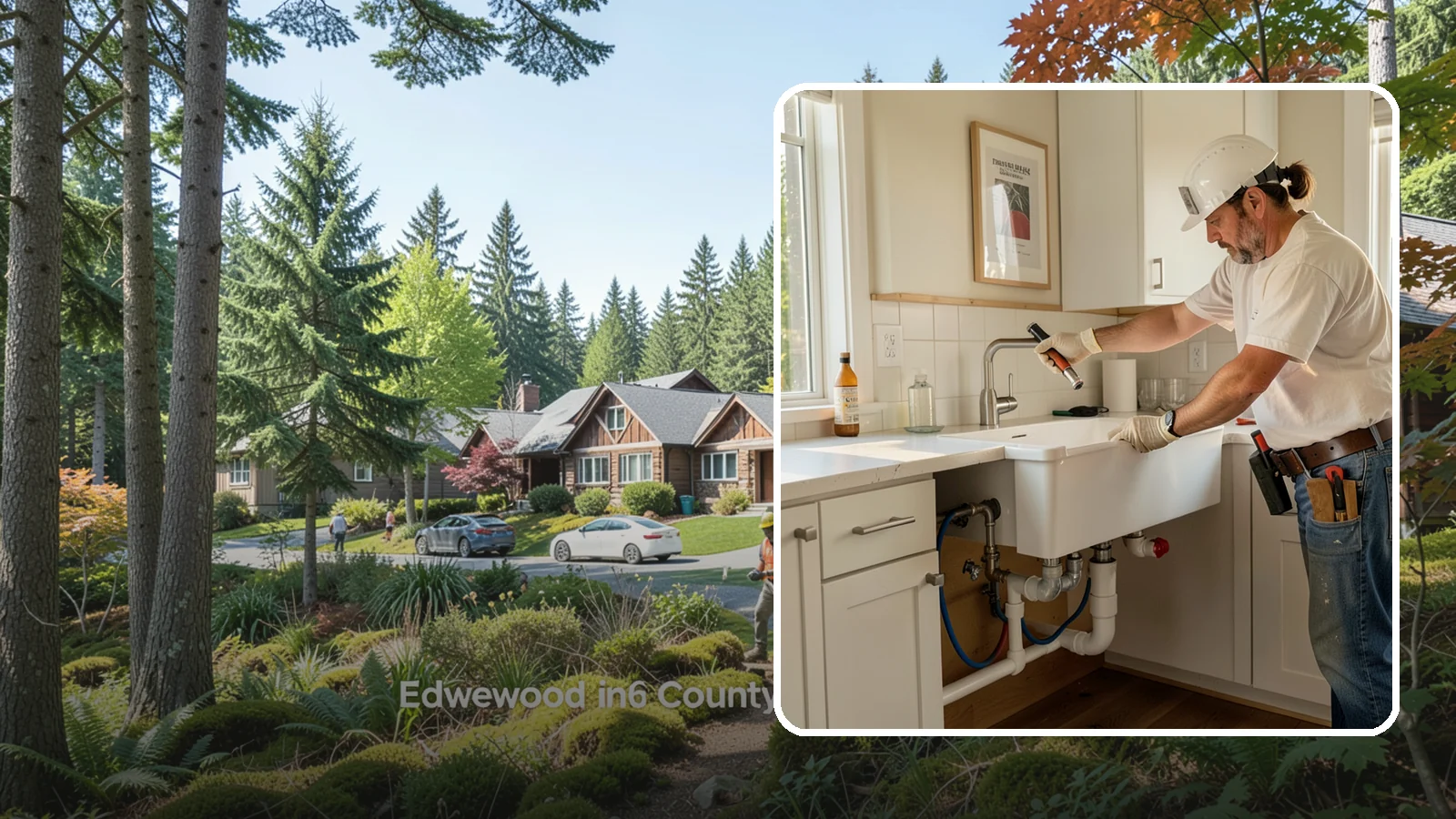 Sink Installation in Edgewood, Pierce County, WA - Installing a new kitchen sink, including drop-in, undermount, or farmhouse styles, with proper drain and supply connections.