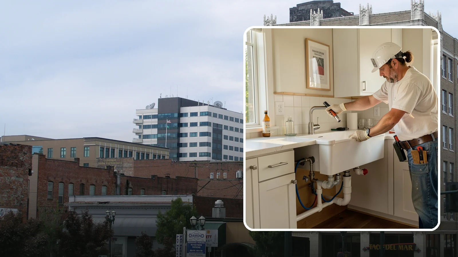 Sink Installation in Everett, Snohomish County, WA - Installing a new kitchen sink, including drop-in, undermount, or farmhouse styles, with proper drain and supply connections.