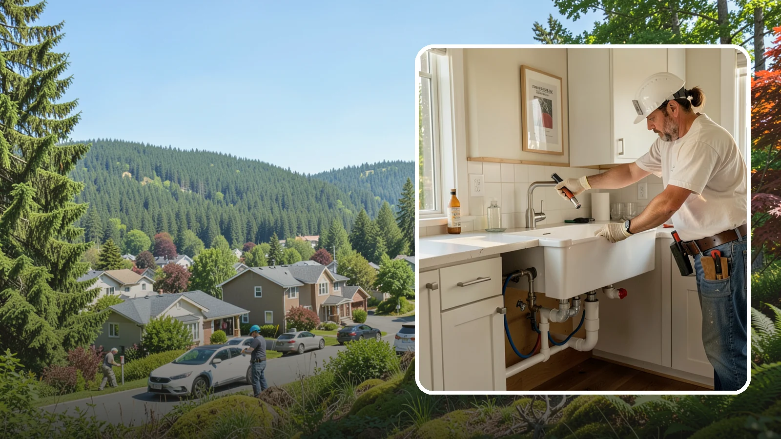 Sink Installation in Index, Snohomish County, WA - Installing a new kitchen sink, including drop-in, undermount, or farmhouse styles, with proper drain and supply connections.