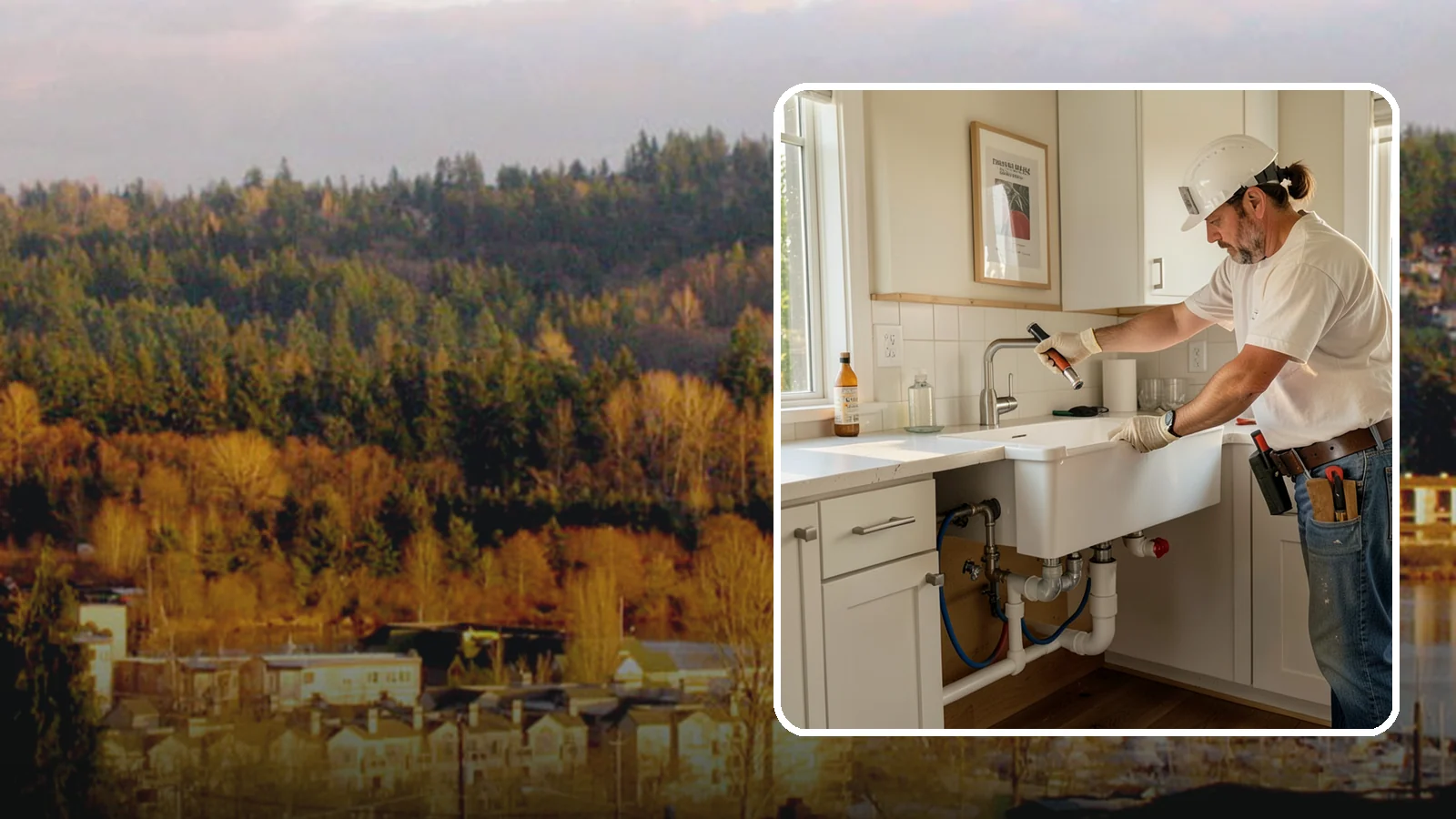 Sink Installation in Kenmore, King County, WA - Installing a new kitchen sink, including drop-in, undermount, or farmhouse styles, with proper drain and supply connections.
