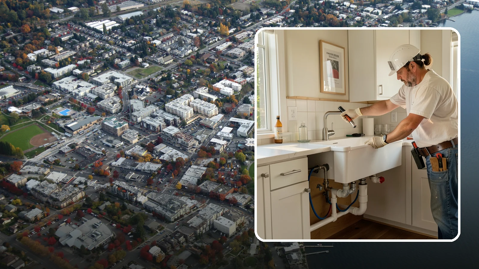 Sink Installation in Kirkland, King County, WA - Installing a new kitchen sink, including drop-in, undermount, or farmhouse styles, with proper drain and supply connections.