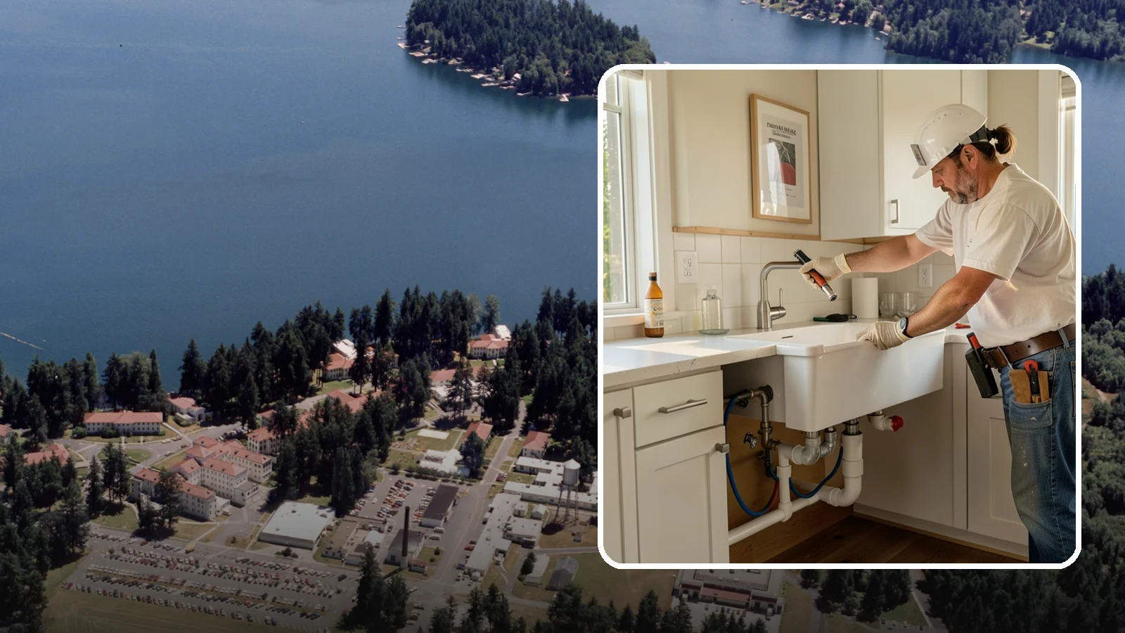 Sink Installation in Lakewood, Pierce County, WA - Installing a new kitchen sink, including drop-in, undermount, or farmhouse styles, with proper drain and supply connections.