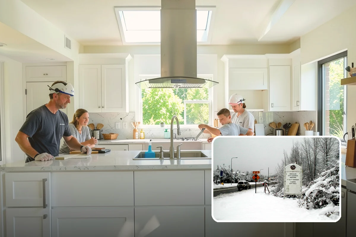 Sink Installation in Newcastle, King County, WA - Leak-free drain and supply connections