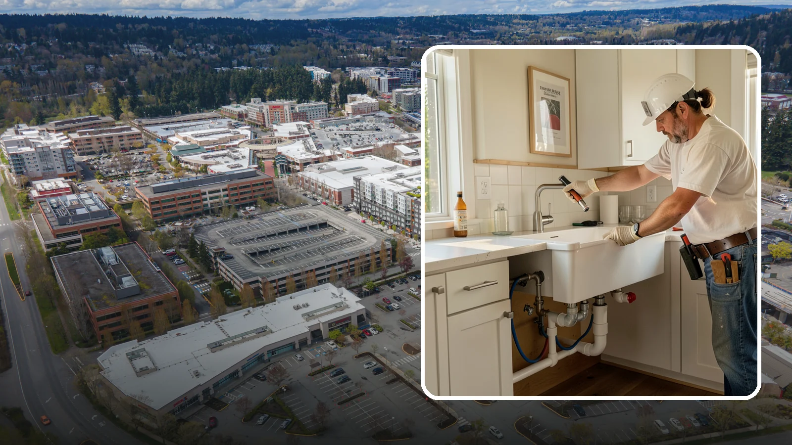 Sink Installation in Redmond, King County, WA - Installing a new kitchen sink, including drop-in, undermount, or farmhouse styles, with proper drain and supply connections.
