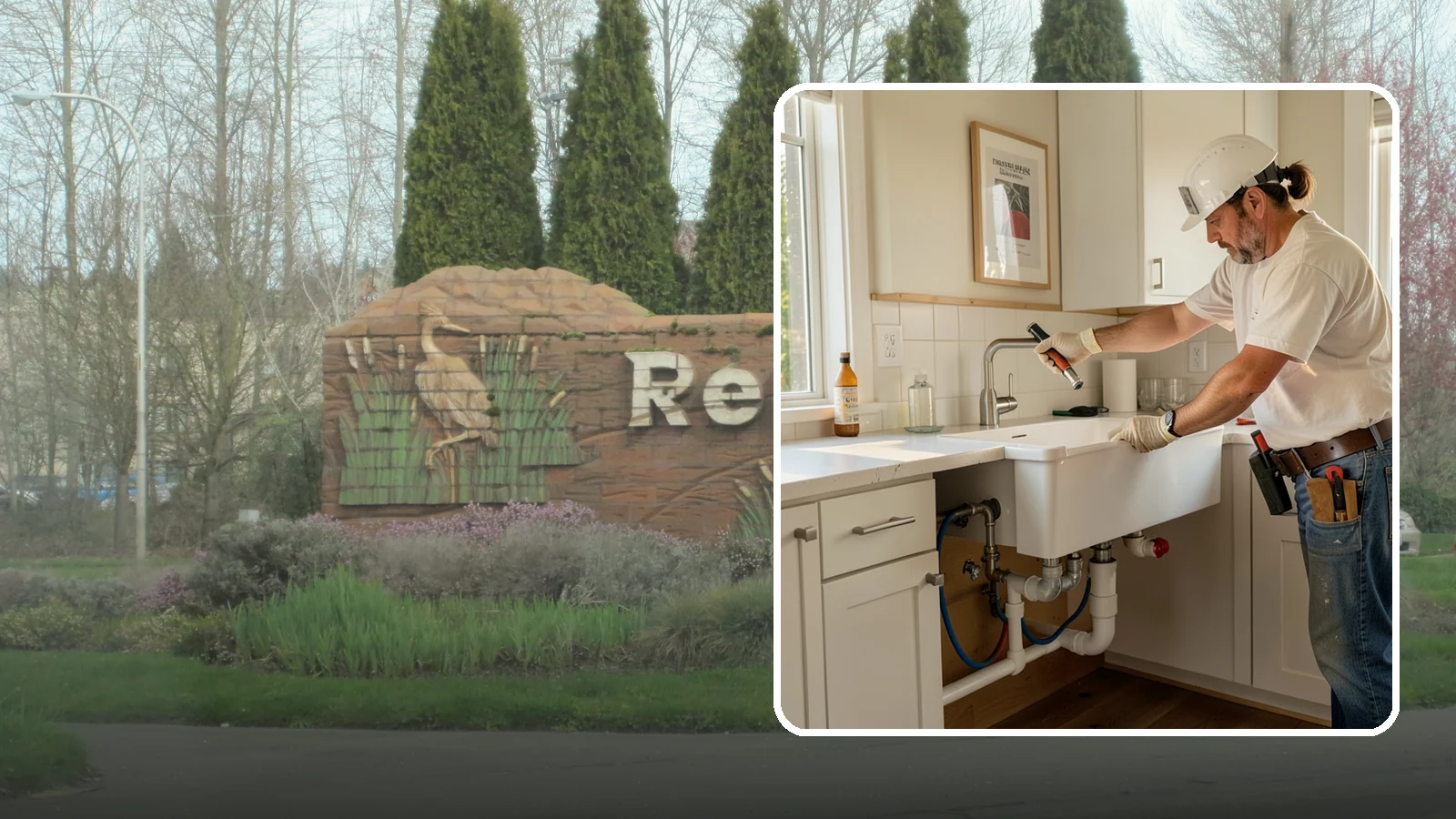 Sink Installation in Renton, King County, WA - Installing a new kitchen sink, including drop-in, undermount, or farmhouse styles, with proper drain and supply connections.