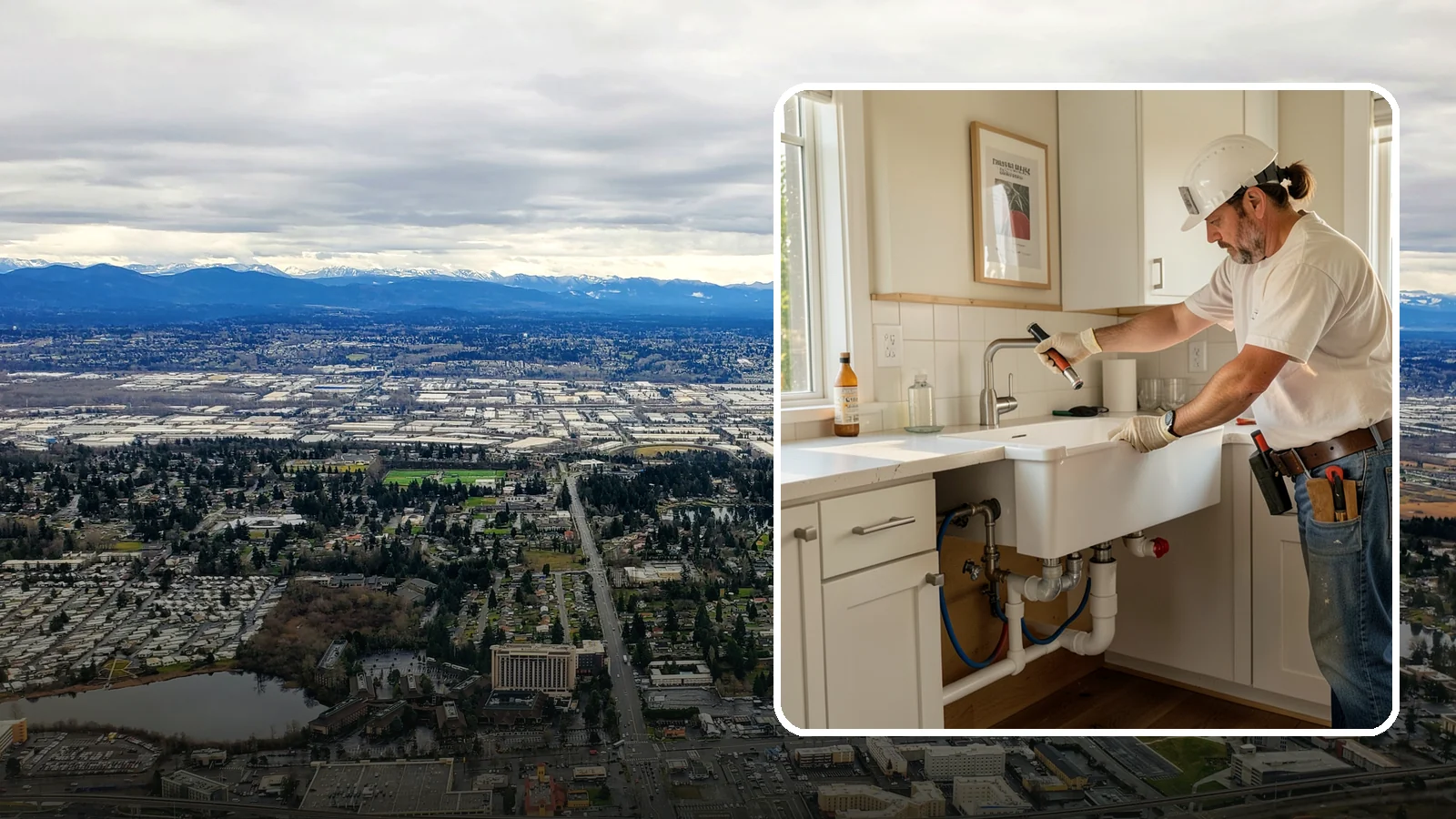 Sink Installation in SeaTac, King County, WA - Installing a new kitchen sink, including drop-in, undermount, or farmhouse styles, with proper drain and supply connections.