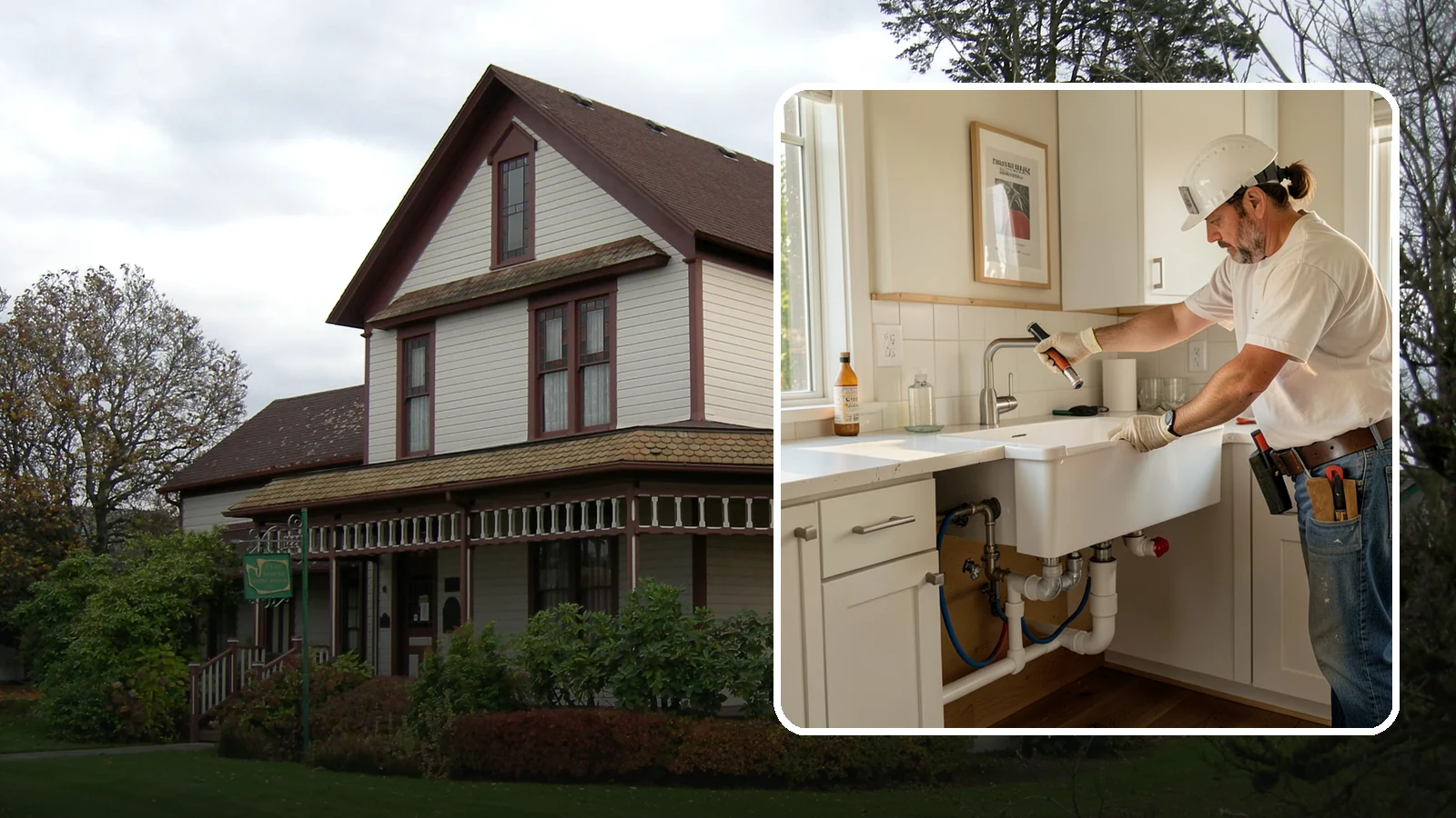 Sink Installation in Sumner, Pierce County, WA - Installing a new kitchen sink, including drop-in, undermount, or farmhouse styles, with proper drain and supply connections.
