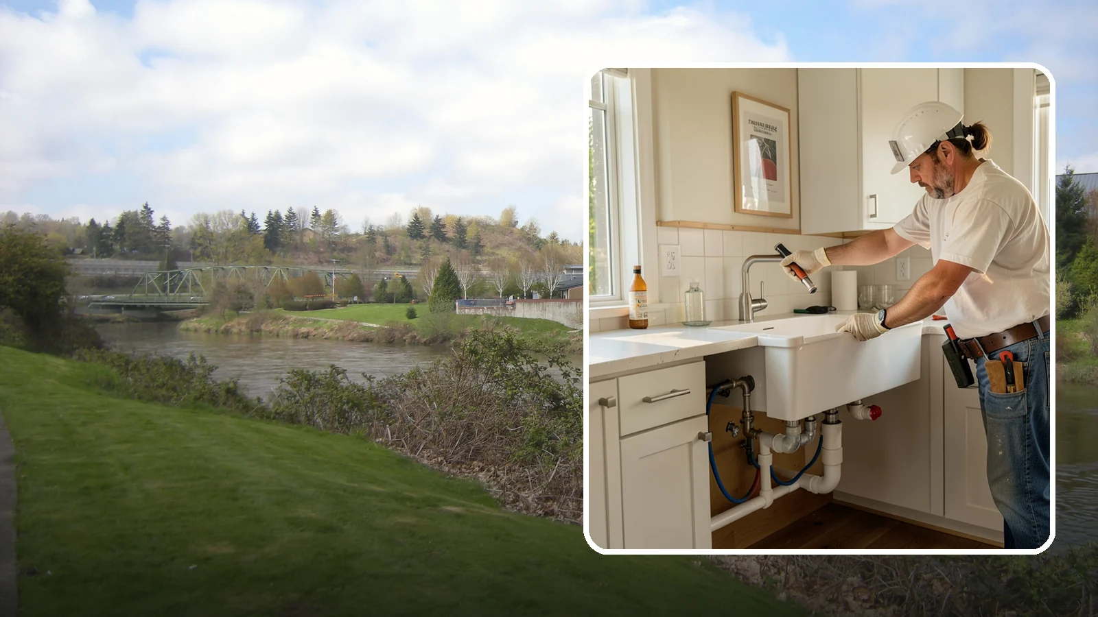 Sink Installation in Tukwila, King County, WA - Installing a new kitchen sink, including drop-in, undermount, or farmhouse styles, with proper drain and supply connections.