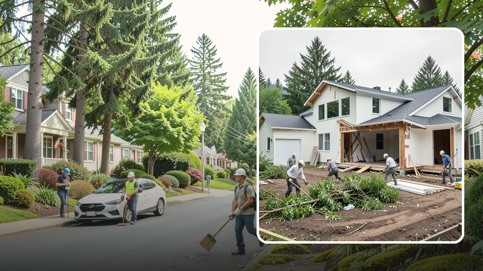 Site Clearing in Beaux Arts Village, King County, WA - We clear brush, trees, and obstructions to turn a raw or overgrown lot into a workable building site.