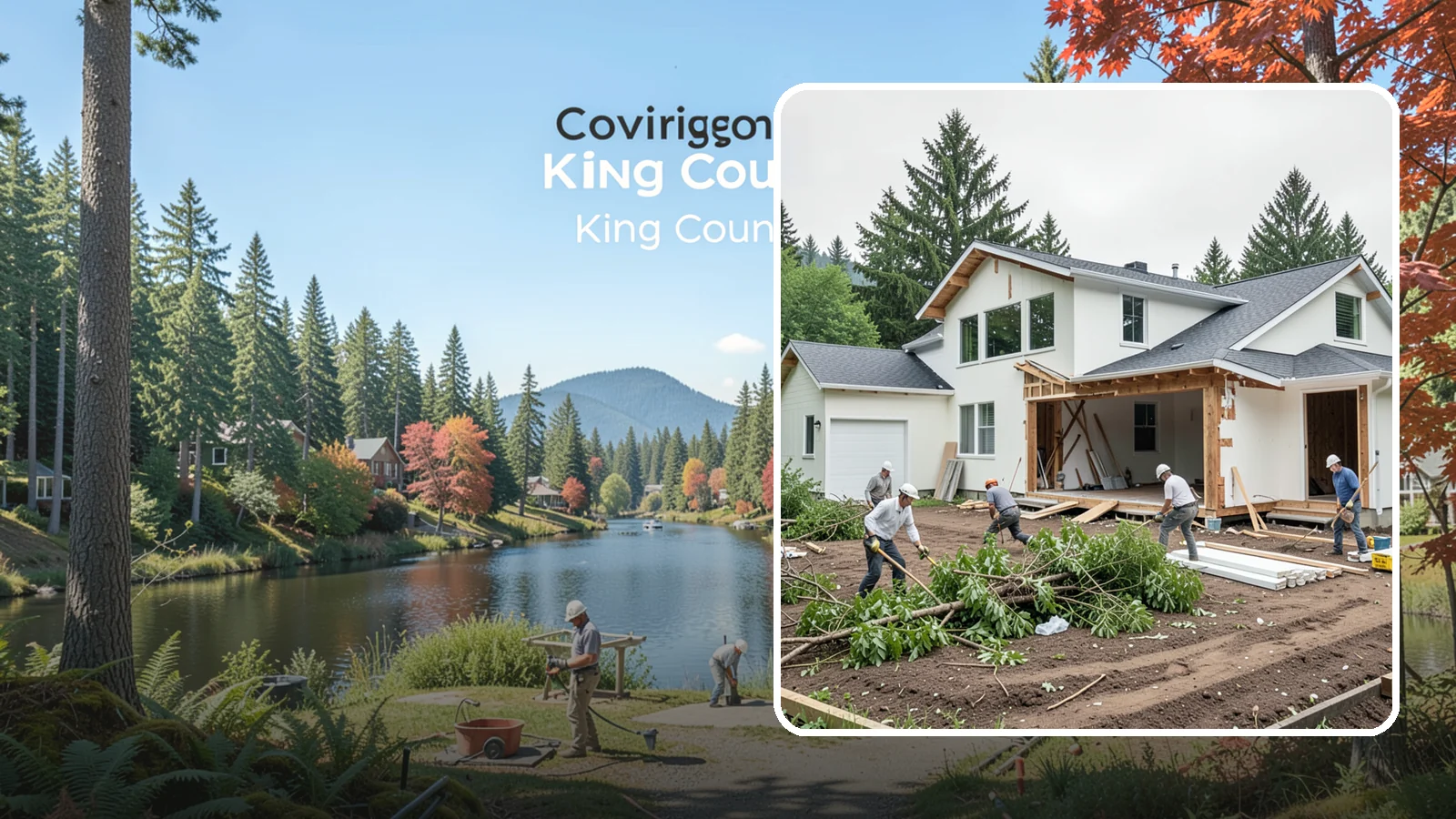 Site Clearing in Covington, King County, WA - We clear brush, trees, and obstructions to turn a raw or overgrown lot into a workable building site.