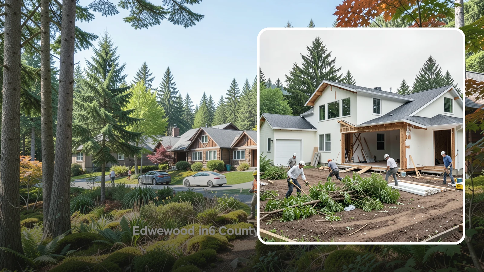 Site Clearing in Edgewood, Pierce County, WA - We clear brush, trees, and obstructions to turn a raw or overgrown lot into a workable building site.