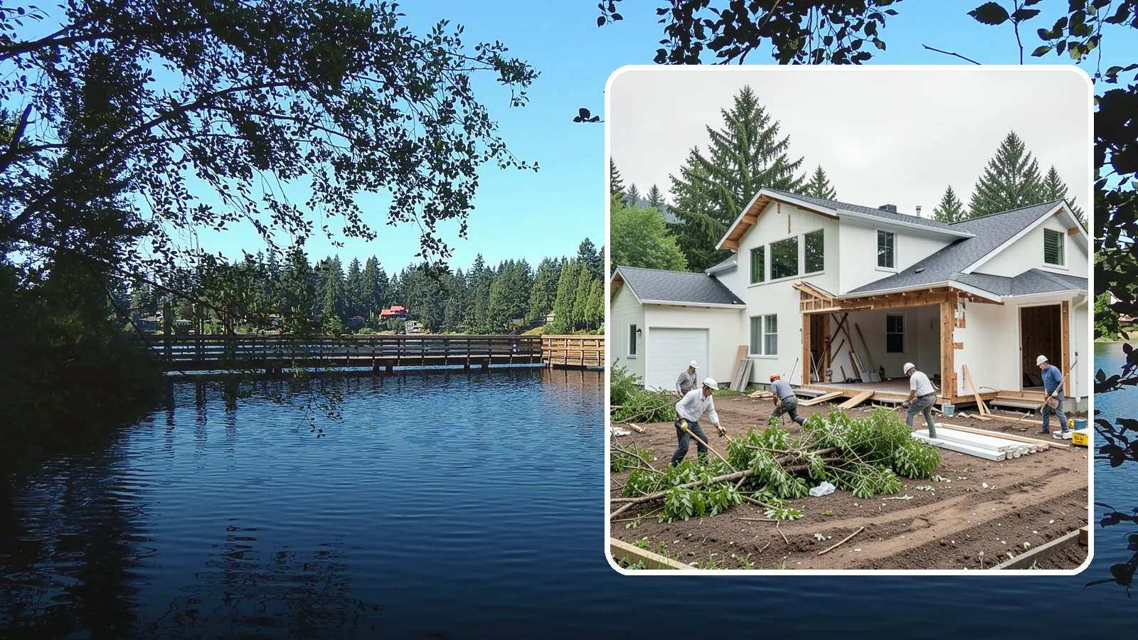 Site Clearing in Federal Way, King County, WA - We clear brush, trees, and obstructions to turn a raw or overgrown lot into a workable building site.