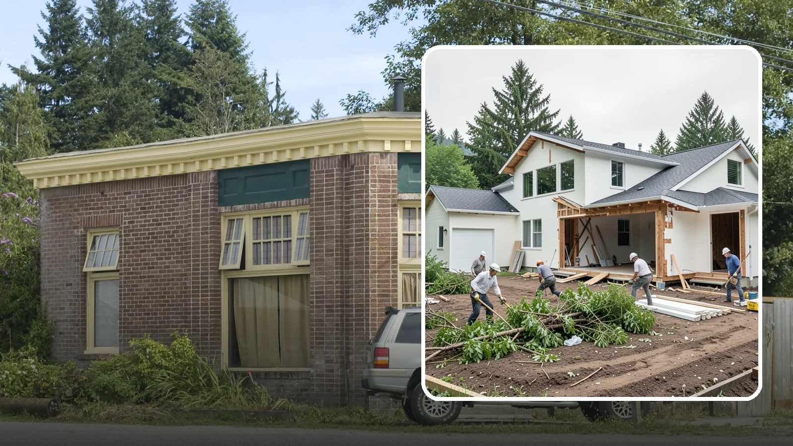 Site Clearing in Hamilton, Skagit County, WA - We clear brush, trees, and obstructions to turn a raw or overgrown lot into a workable building site.