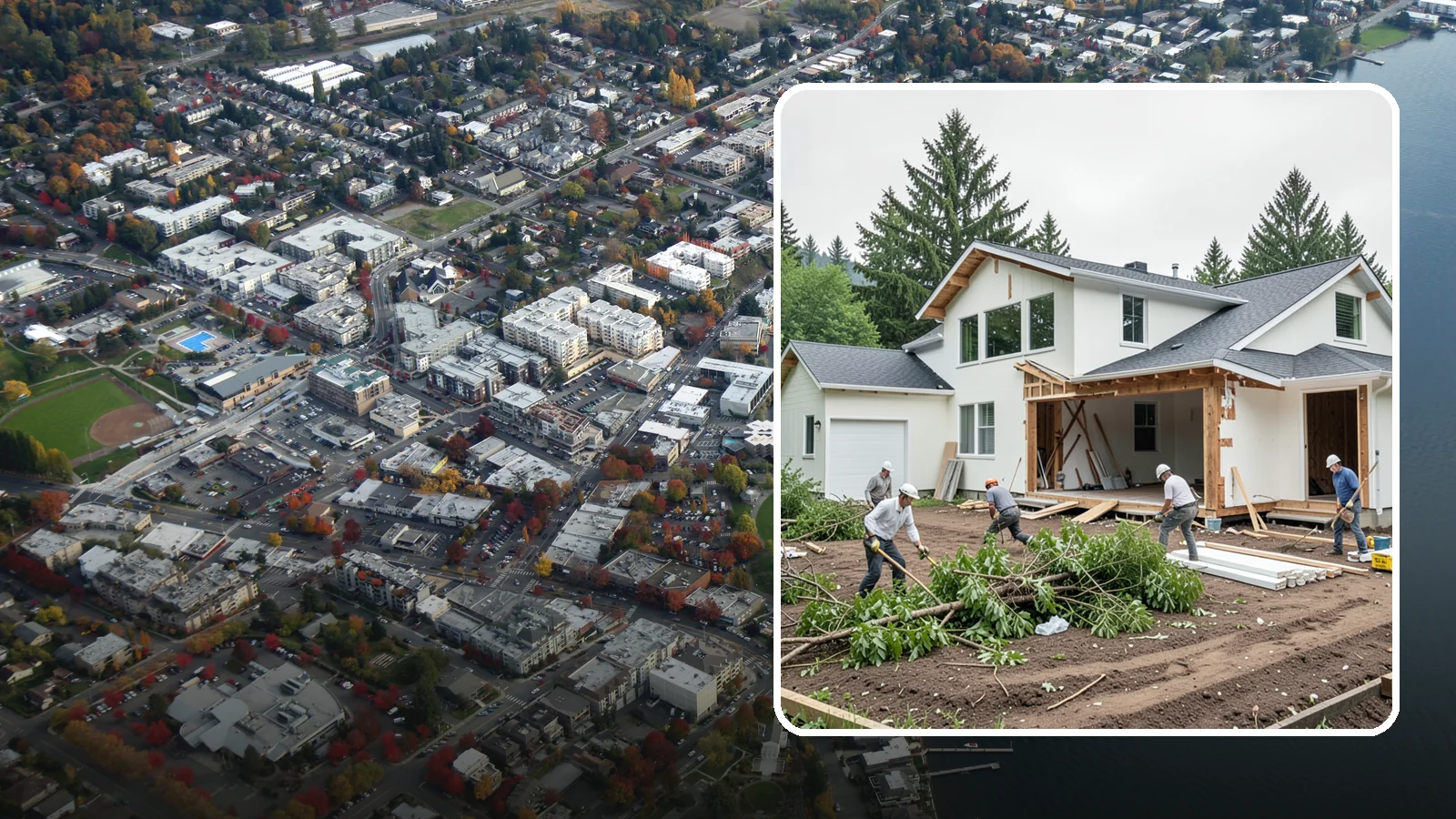 Site Clearing in Kirkland, King County, WA - We clear brush, trees, and obstructions to turn a raw or overgrown lot into a workable building site.