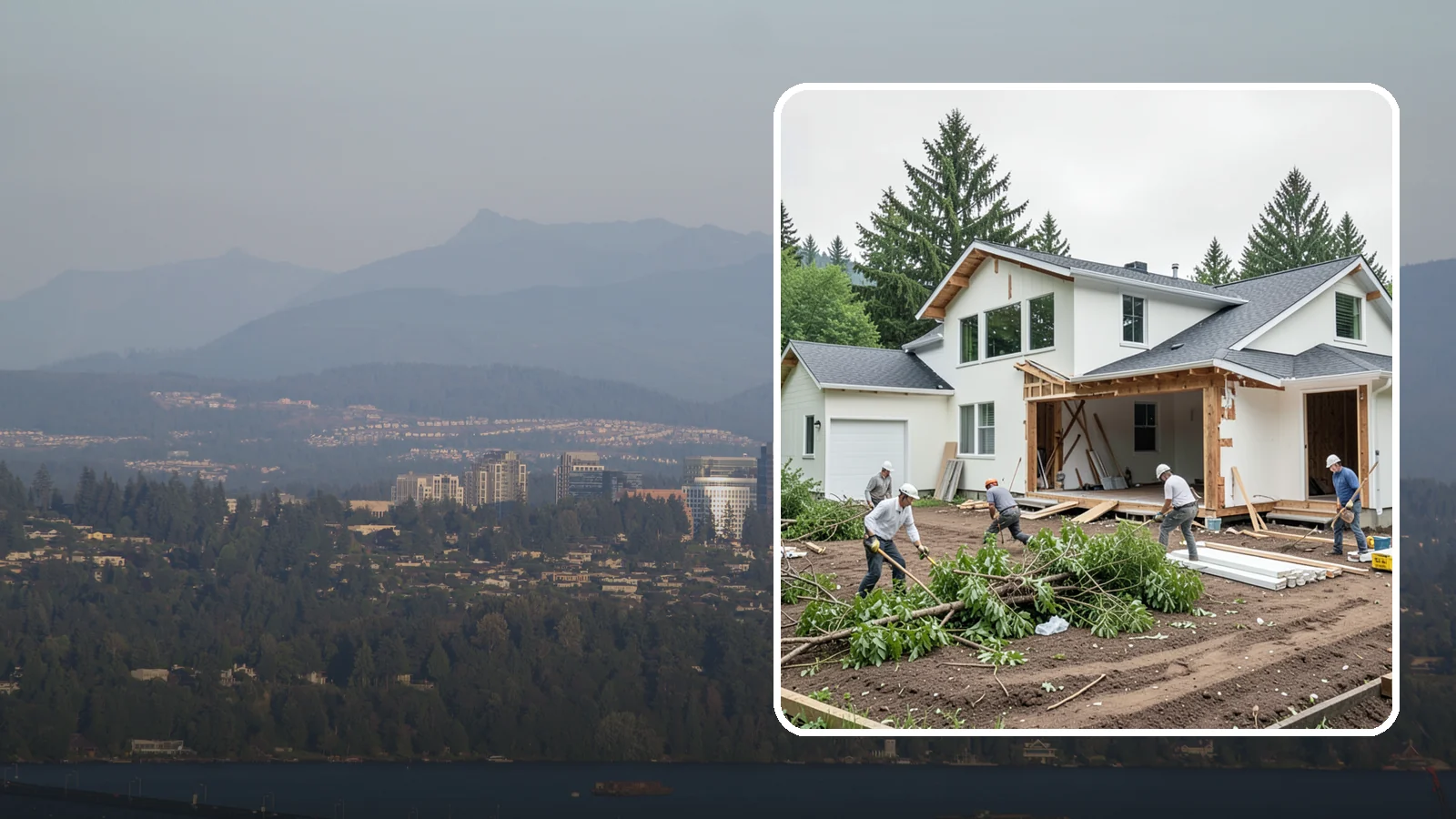 Site Clearing in Medina, King County, WA - We clear brush, trees, and obstructions to turn a raw or overgrown lot into a workable building site.