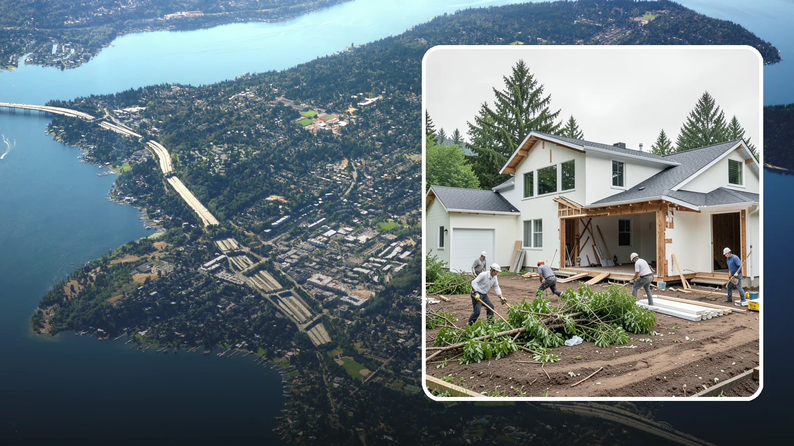 Site Clearing in Mercer Island, King County, WA - We clear brush, trees, and obstructions to turn a raw or overgrown lot into a workable building site.