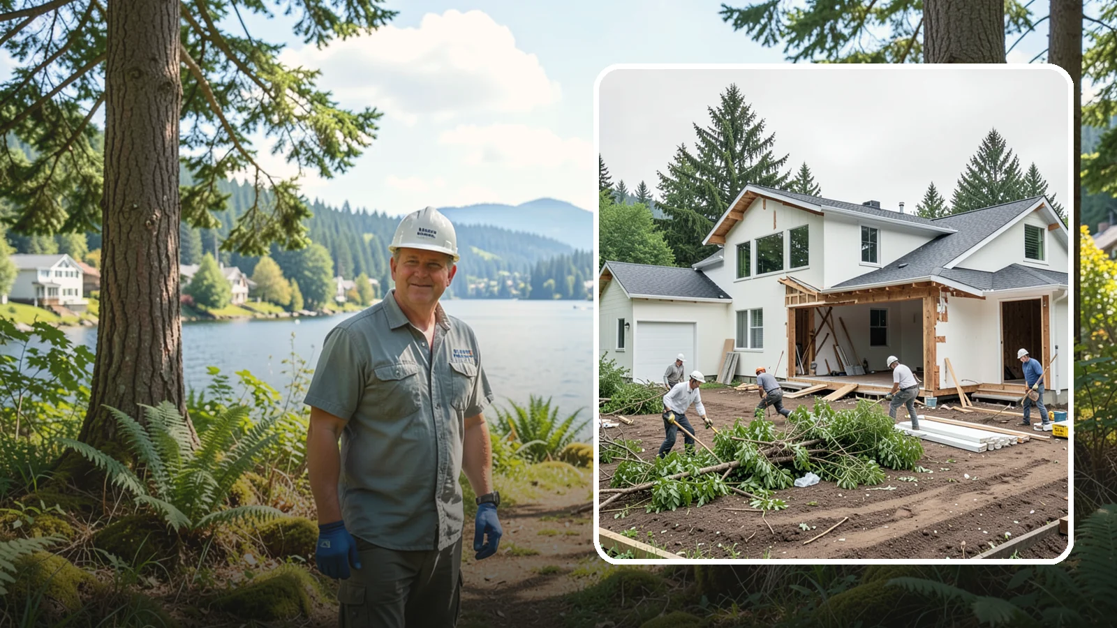 Site Clearing in Milton, King County, WA - We clear brush, trees, and obstructions to turn a raw or overgrown lot into a workable building site.