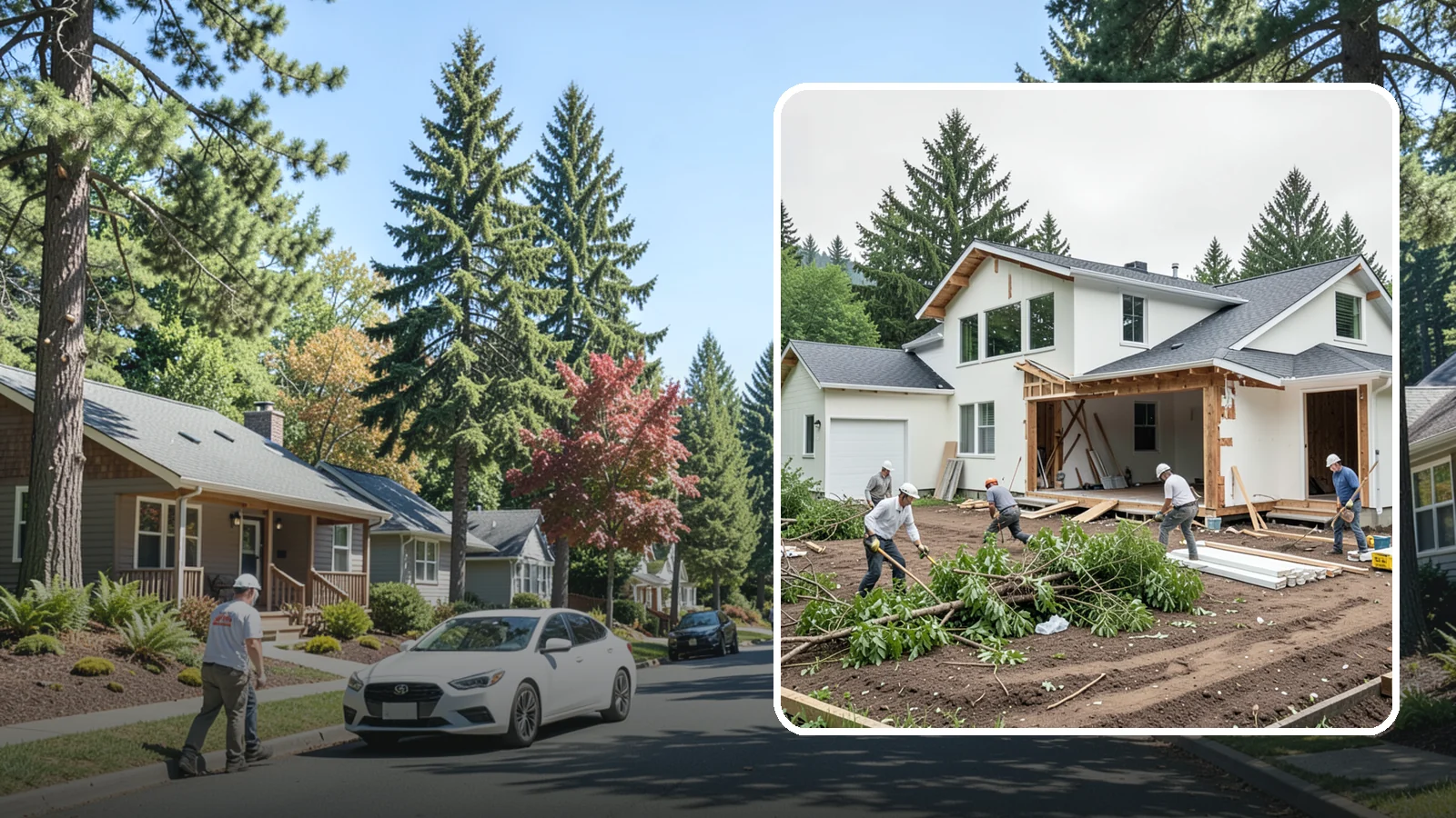 Site Clearing in Orting, Pierce County, WA - We clear brush, trees, and obstructions to turn a raw or overgrown lot into a workable building site.