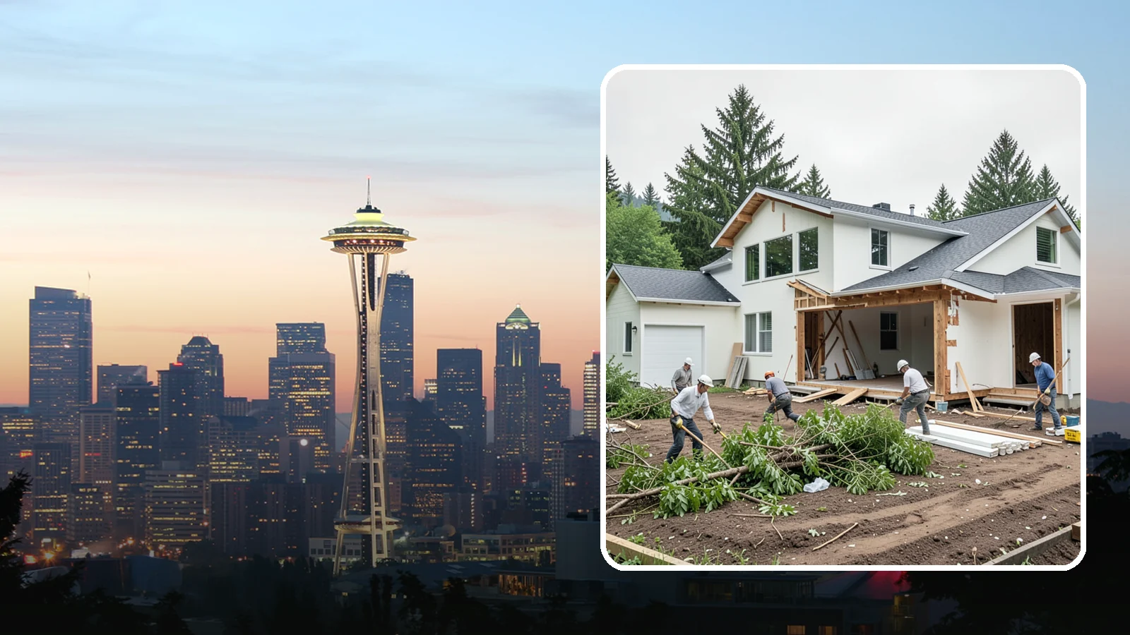 Site Clearing in Seattle, King County, WA - We clear brush, trees, and obstructions to turn a raw or overgrown lot into a workable building site.