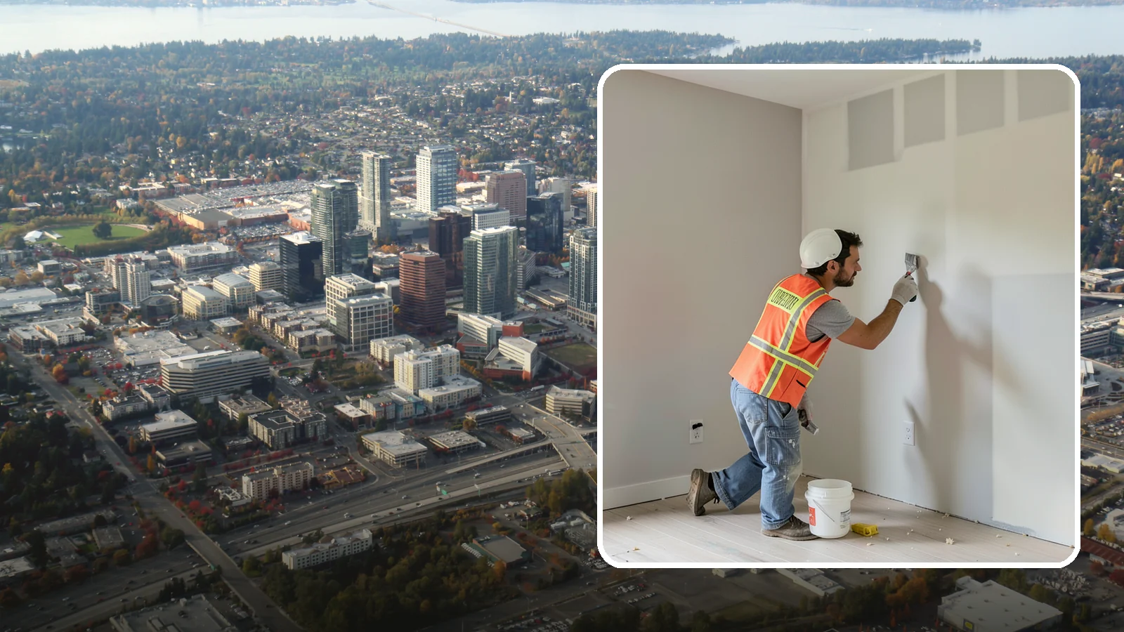 Skim Coating in Bellevue, King County, WA - Skim coating applies a thin, smooth compound layer to level and refresh damaged or textured walls.