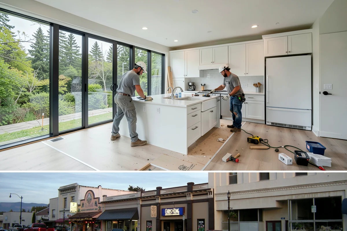 Skim Coating in Burlington, Skagit County, WA - Skim coating is interior work done year-round, a productive choice during the wet Pacific Northwest winter.