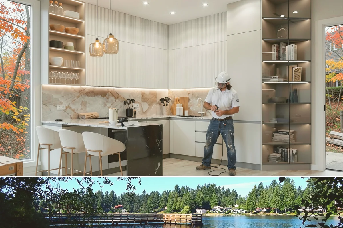 Skim Coating in Federal Way, King County, WA - Skim coating is interior work done year-round, a productive choice during the wet Pacific Northwest winter.